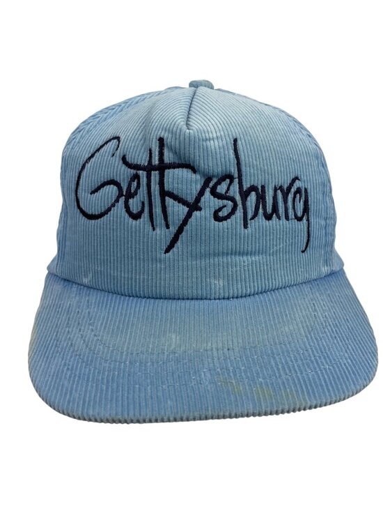 Sam Jung Other - Vintage Gettysburg Light Blue Snapback Hat Corduroy Cap Hat Sam Jung